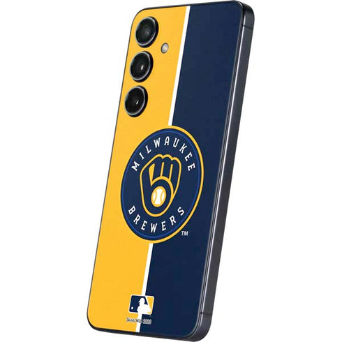 MLB Milwaukee Brewers Split Galaxy S25 Skin
