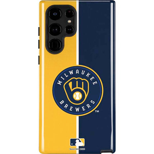MLB Milwaukee Brewers Split Galaxy S25 Ultra Impact Case