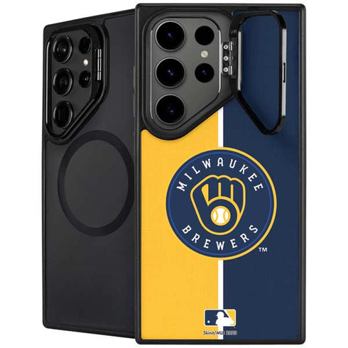 MLB Milwaukee Brewers Split Galaxy S25 Ultra Kickstand Case