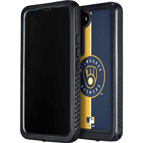 MLB Milwaukee Brewers Split Galaxy S24 Waterproof Case