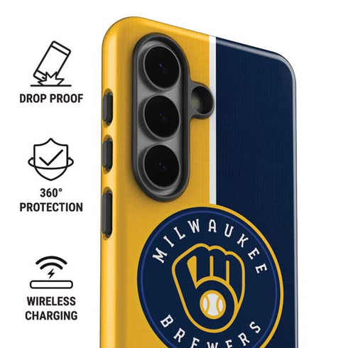 MLB Milwaukee Brewers Split Galaxy S26 Impact Case