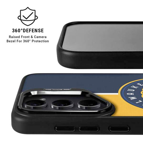 MLB Milwaukee Brewers Split Galaxy S26 Kickstand Case