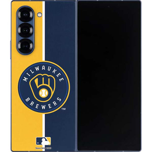 MLB Milwaukee Brewers Split Galaxy Z Fold6 Skin