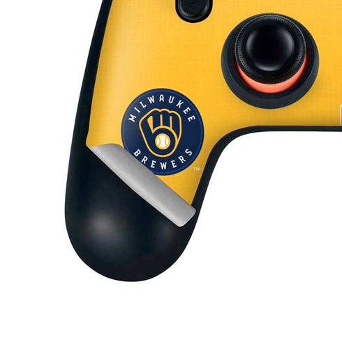 MLB Milwaukee Brewers Split Google Stadia Controller Skin