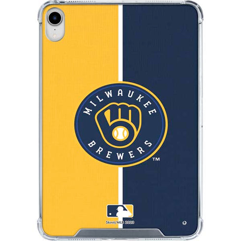 MLB Milwaukee Brewers Split iPad 11th Gen (2025) Clear Case