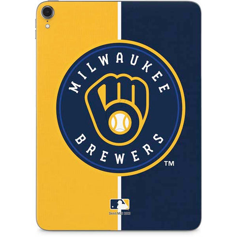 MLB Milwaukee Brewers Split Apple iPad Pro Skin
