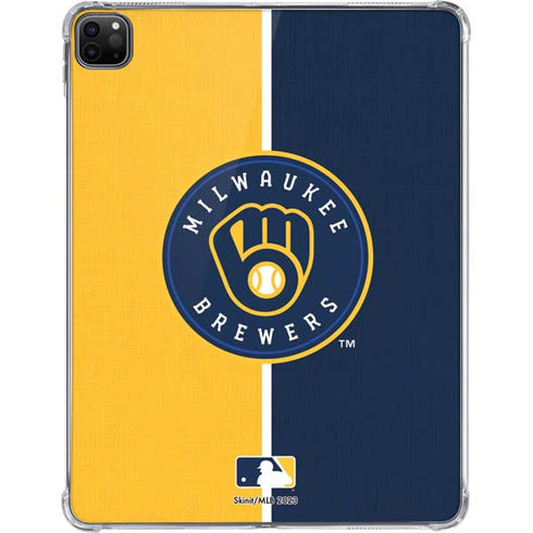 MLB Milwaukee Brewers Split iPad Pro 11in (2024) Clear Case