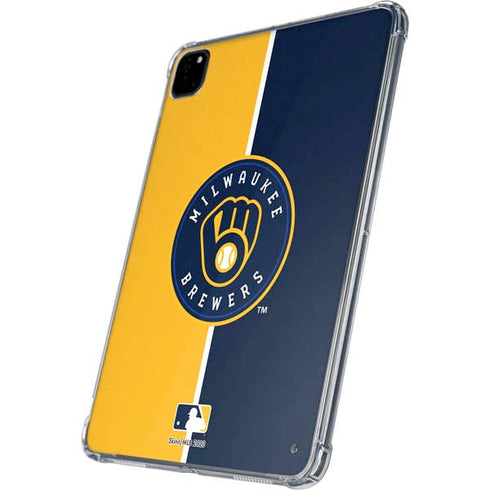 MLB Milwaukee Brewers Split iPad Pro 11in (2024) Clear Case