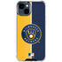MLB Milwaukee Brewers Split iPhone 15 Clear Case