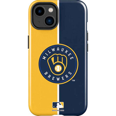 MLB Milwaukee Brewers Split iPhone 15 Impact Case
