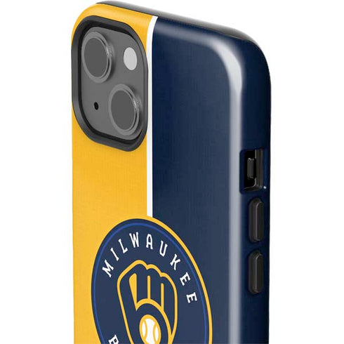 MLB Milwaukee Brewers Split iPhone 15 Impact Case