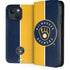 MLB Milwaukee Brewers Split iPhone 15 Plus Folio Case