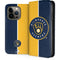 MLB Milwaukee Brewers Split iPhone 15 Pro Folio Case