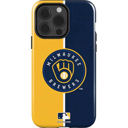 MLB Milwaukee Brewers Split iPhone 15 Pro Impact Case