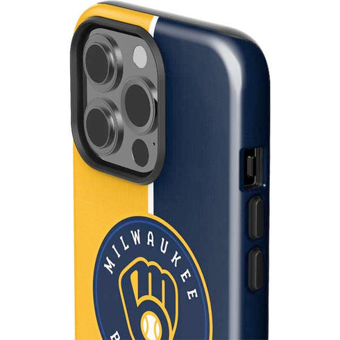 MLB Milwaukee Brewers Split iPhone 15 Pro Impact Case