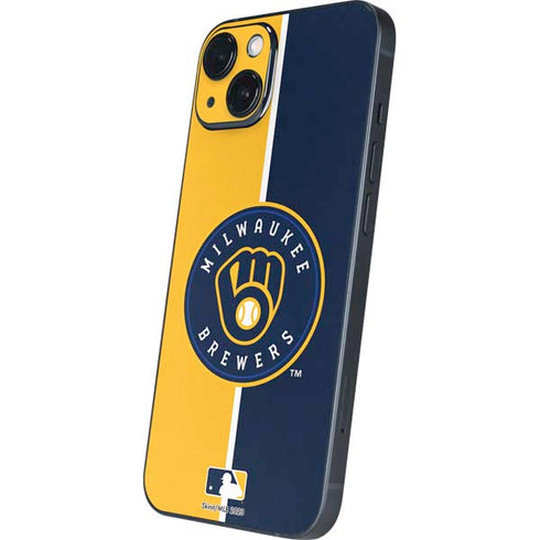 MLB Milwaukee Brewers Split iPhone 15 Skin