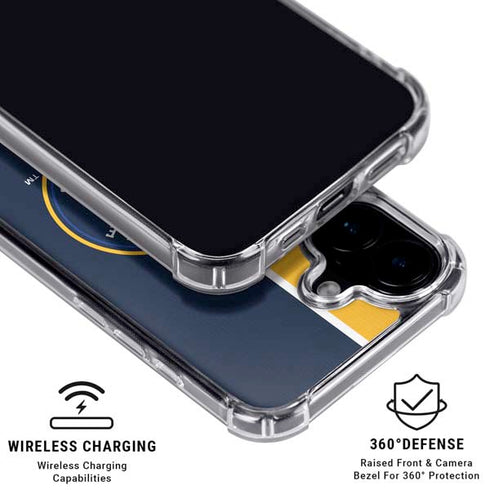 MLB Milwaukee Brewers Split iPhone 16 MagSafe Case
