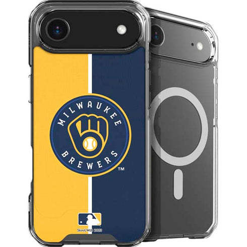 MLB Milwaukee Brewers Split iPhone 17 Air MagSafe Case