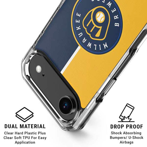 MLB Milwaukee Brewers Split iPhone 17 Air MagSafe Case