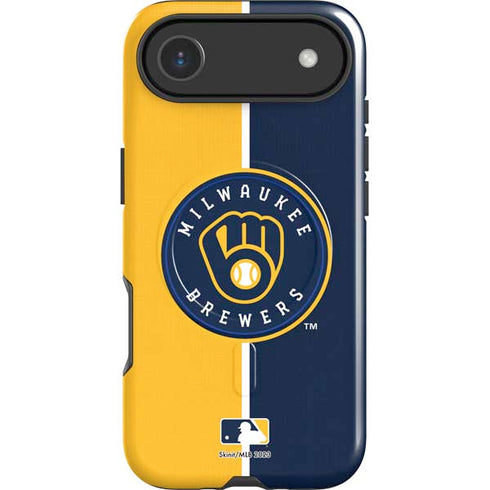 MLB Milwaukee Brewers Split iPhone 17 Air Magsafe Impact Case