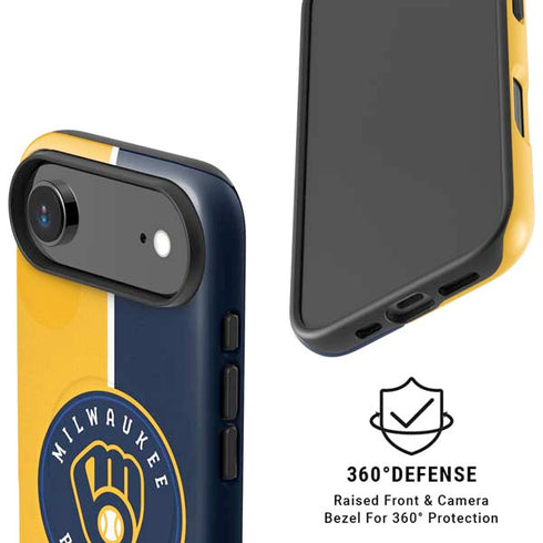MLB Milwaukee Brewers Split iPhone 17 Air Magsafe Impact Case