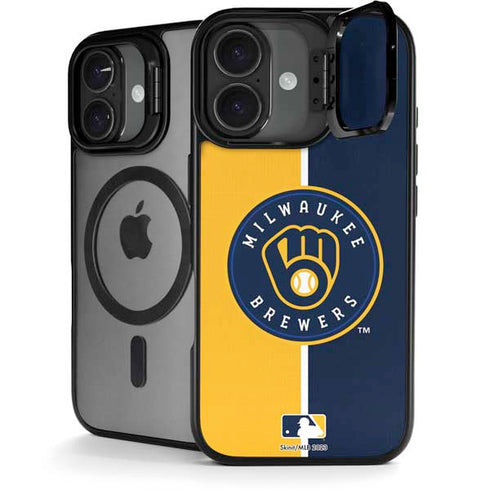 MLB Milwaukee Brewers Split iPhone 17 Kickstand Case