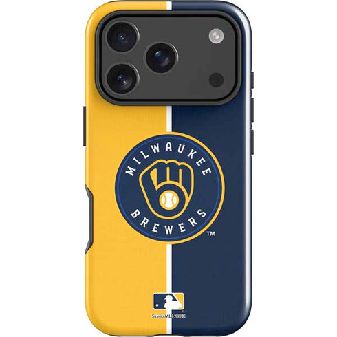 MLB Milwaukee Brewers Split iPhone 17 Pro Impact Case