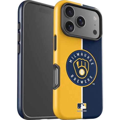 MLB Milwaukee Brewers Split iPhone 17 Pro Max Impact Case