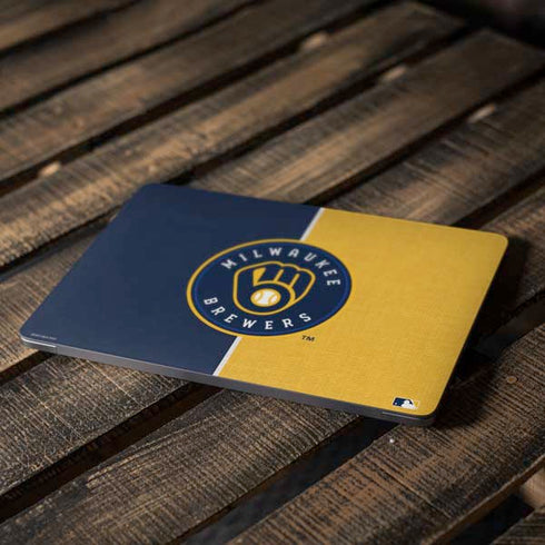 MLB Milwaukee Brewers Split Apple MacBook Air Skin