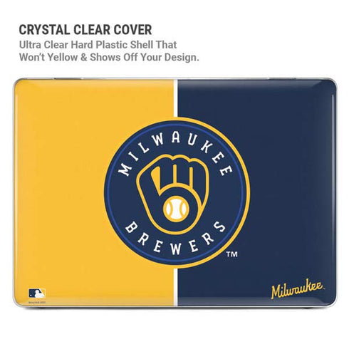 MLB Milwaukee Brewers Split MacBook Pro 14in (2021-24) Case plus Skin
