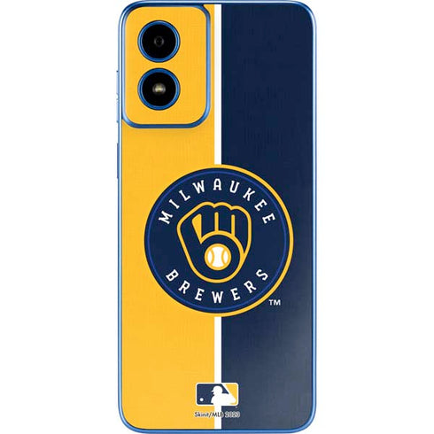 MLB Milwaukee Brewers Split Moto G Play 4G (2024) Skin