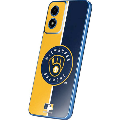 MLB Milwaukee Brewers Split Moto G Play 4G (2024) Skin