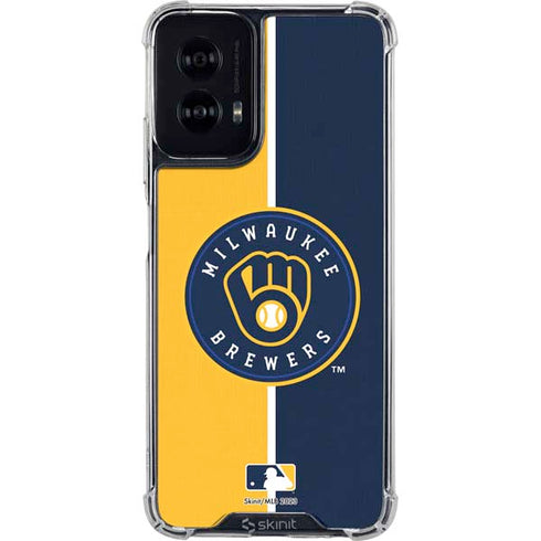MLB Milwaukee Brewers Split Moto G Power 5G (2024) Clear Case