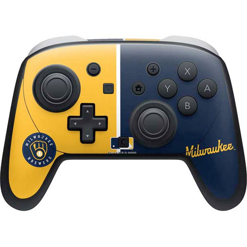 MLB Milwaukee Brewers Split Nintendo Skins