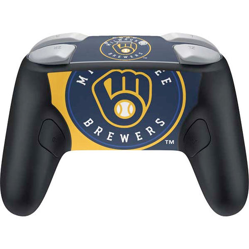 MLB Milwaukee Brewers Split Nintendo Switch 2 (2025) Pro Controller Skin