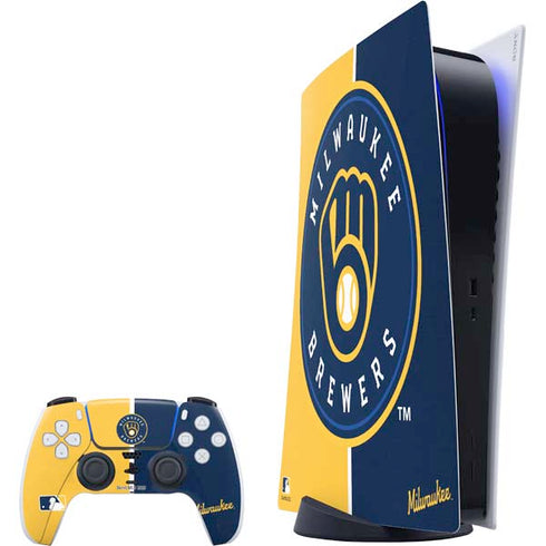 MLB Milwaukee Brewers Split PlayStation PS5 Skins