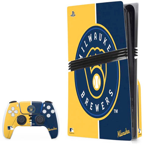MLB Milwaukee Brewers Split PlayStation PS5 Skins