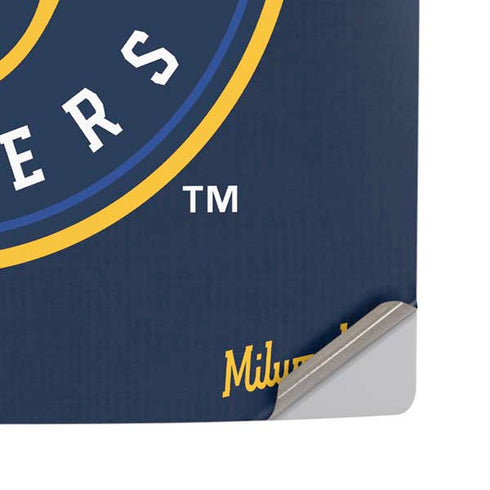 MLB Milwaukee Brewers Split PS5 Pro Disk Console Skin