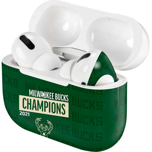 NBA Milwaukee Bucks 2021 Champions Apple AirPods Pro Skin