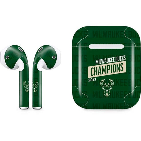 NBA Milwaukee Bucks 2021 Champions Apple AirPods Skin