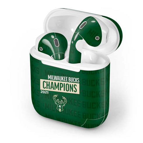 NBA Milwaukee Bucks 2021 Champions Apple AirPods Skin