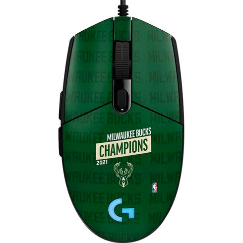 NBA Milwaukee Bucks 2021 Champions G203 Prodigy RGB Wired Gaming Mouse Skin
