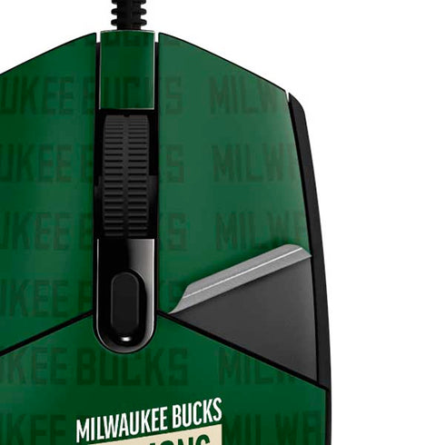 NBA Milwaukee Bucks 2021 Champions G203 Prodigy RGB Wired Gaming Mouse Skin
