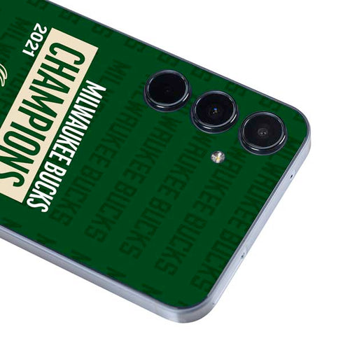 NBA Milwaukee Bucks 2021 Champions Galaxy A35 5G Skin