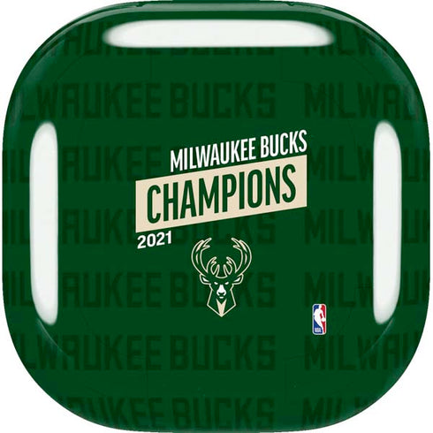 NBA Milwaukee Bucks 2021 Champions Galaxy Buds Live Skin