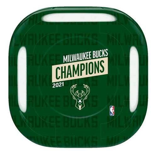 NBA Milwaukee Bucks 2021 Champions Galaxy Buds Live Skin