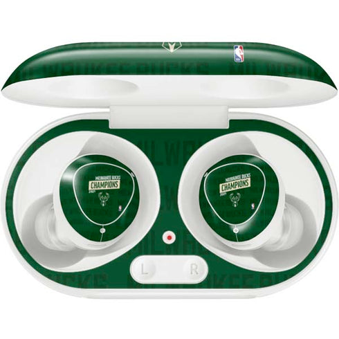 NBA Milwaukee Bucks 2021 Champions Galaxy Buds Plus Skin