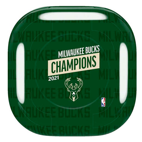 NBA Milwaukee Bucks 2021 Champions Galaxy Buds Pro Skin
