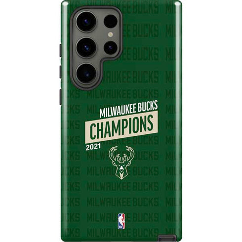 NBA Milwaukee Bucks 2021 Champions Galaxy S23 Ultra Pro Case