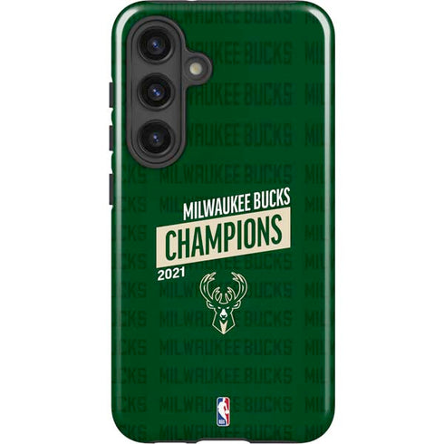 NBA Milwaukee Bucks 2021 Champions Galaxy S25 Impact Case
